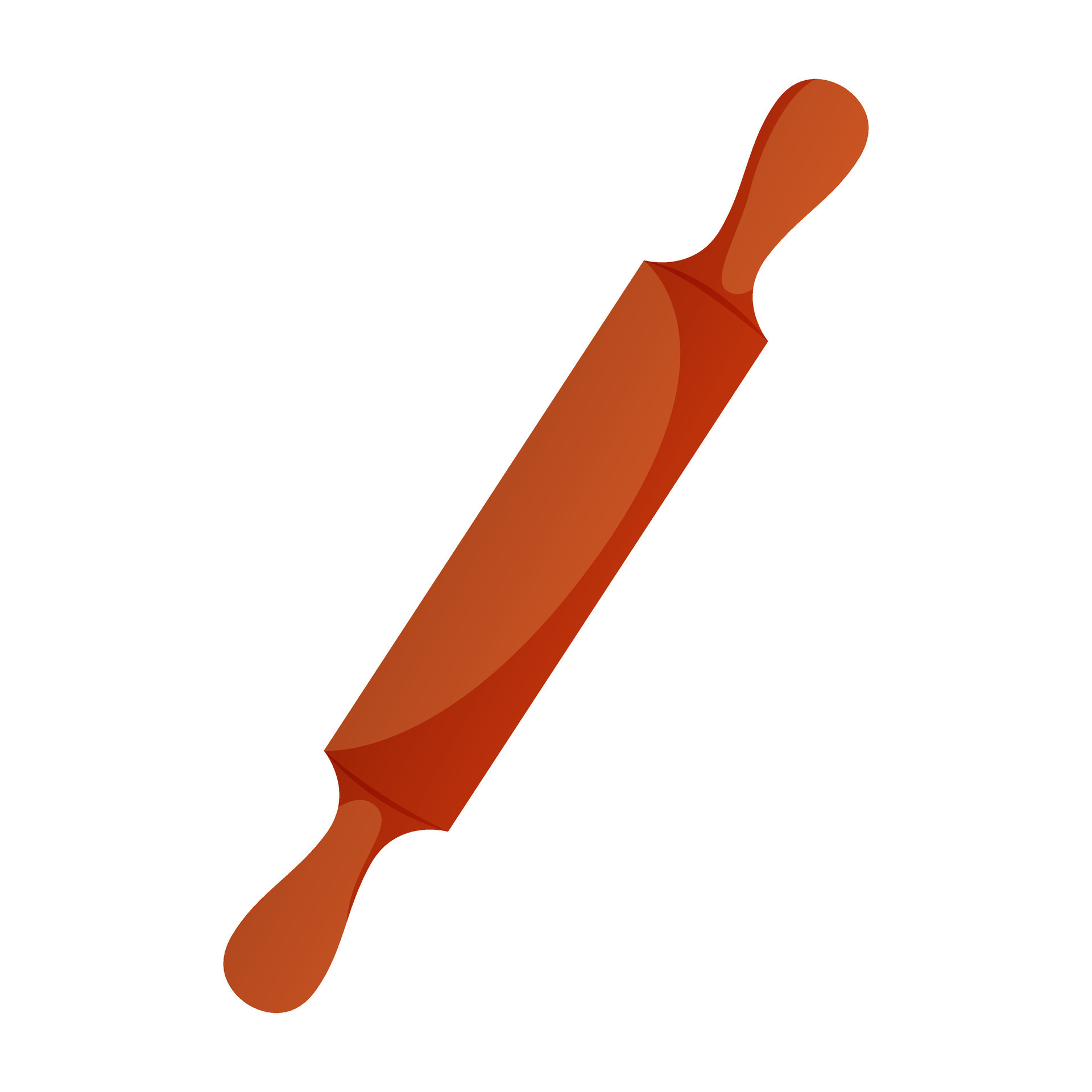 Kitchen rolling pin for homemade cooking. Baking tools, utensils