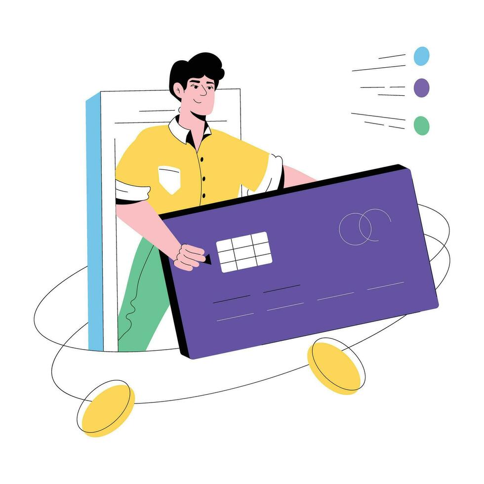 Trendy Card Owner vector