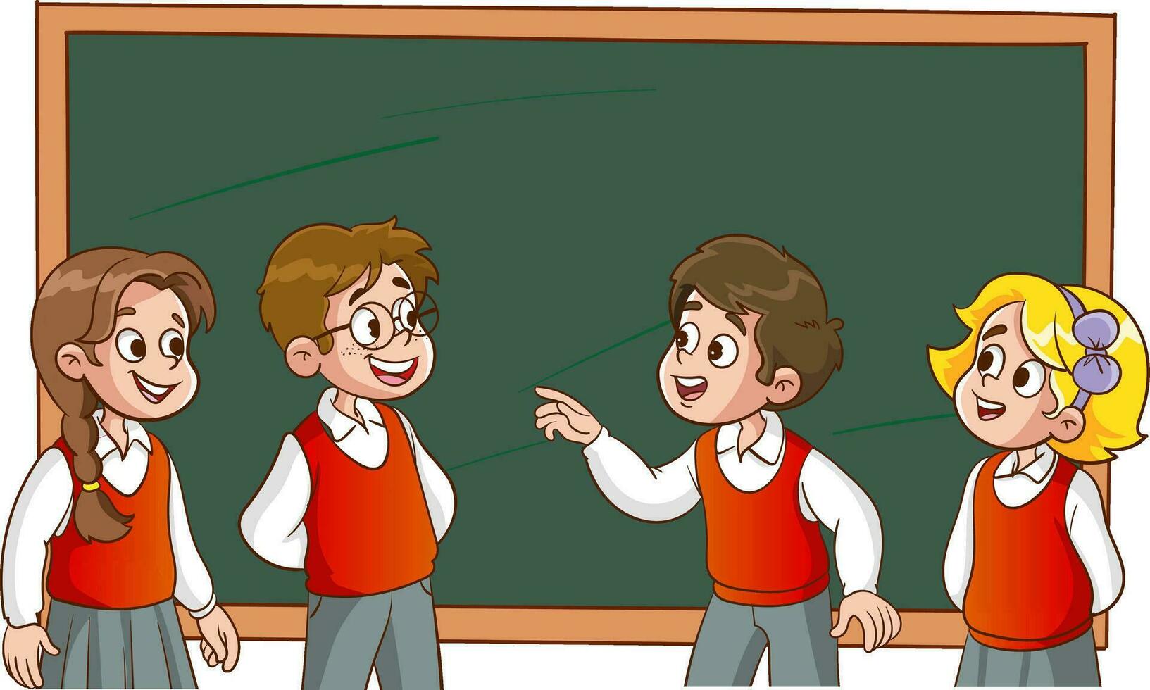 Vector Illustration Of Children Education Concept