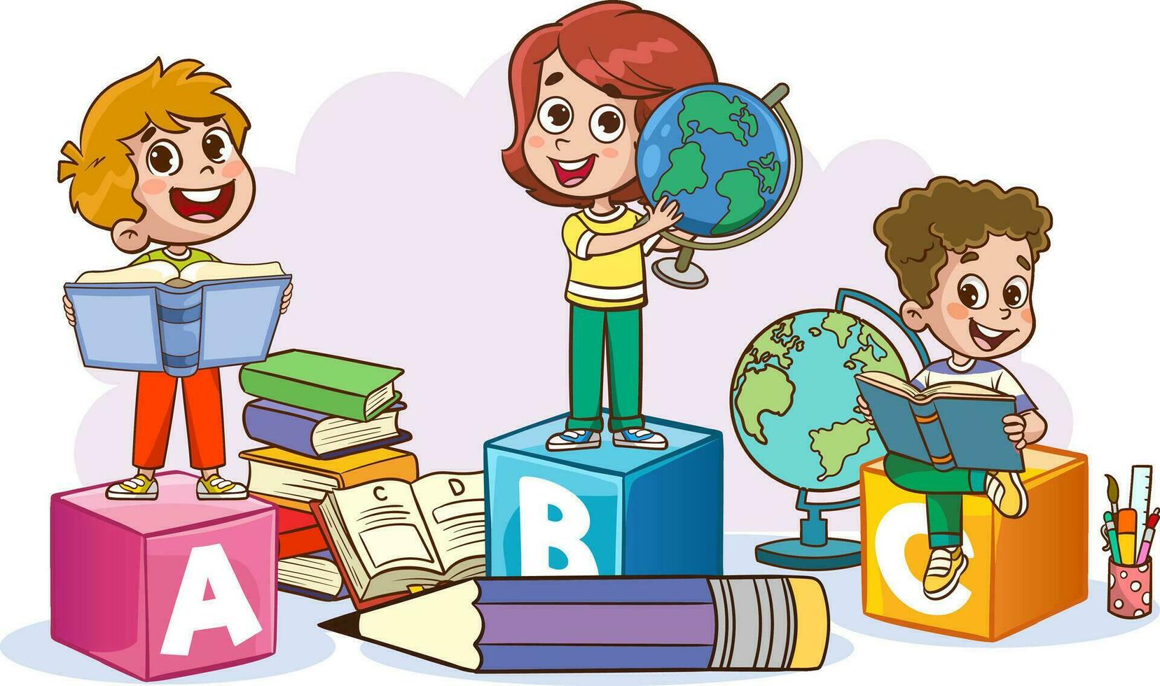 kid education vector illustration design