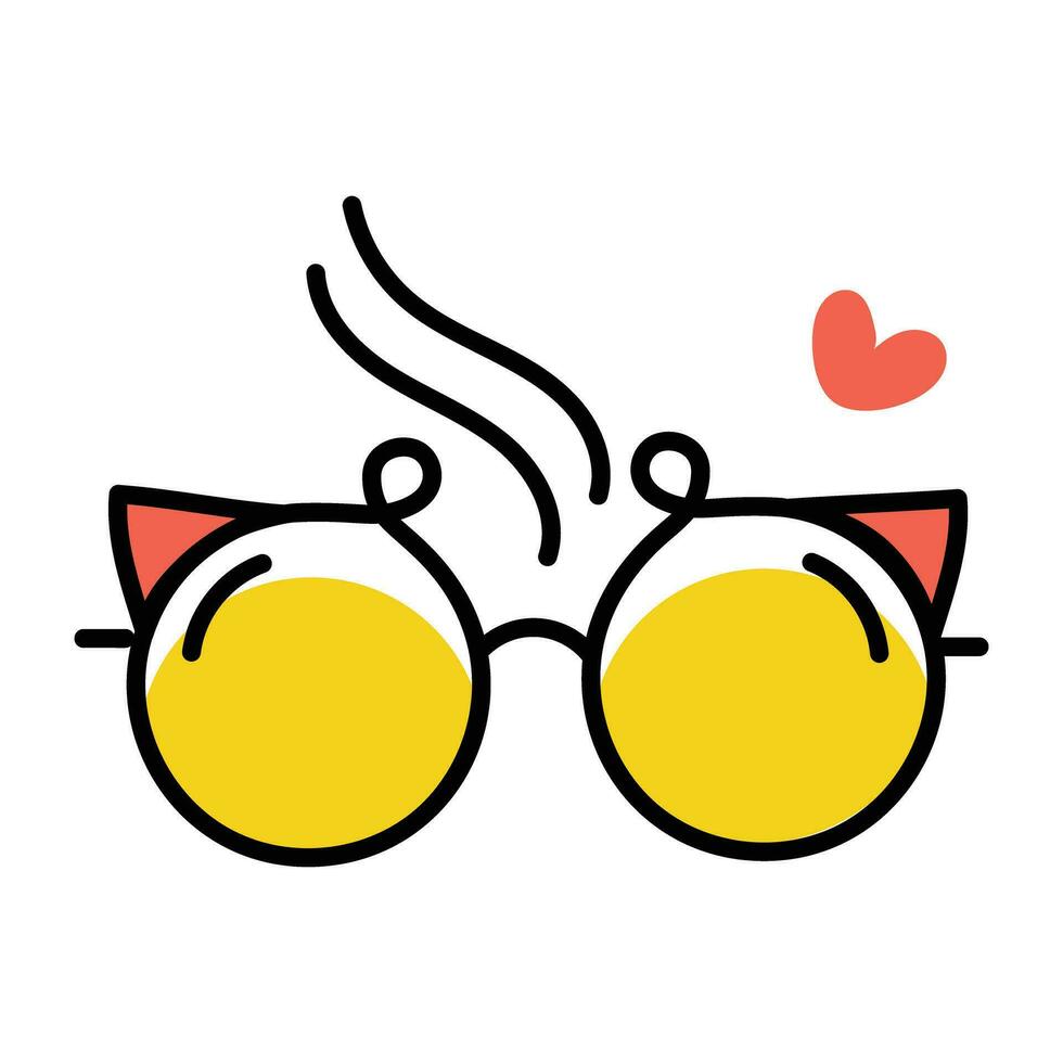 Trendy Party Goggles vector