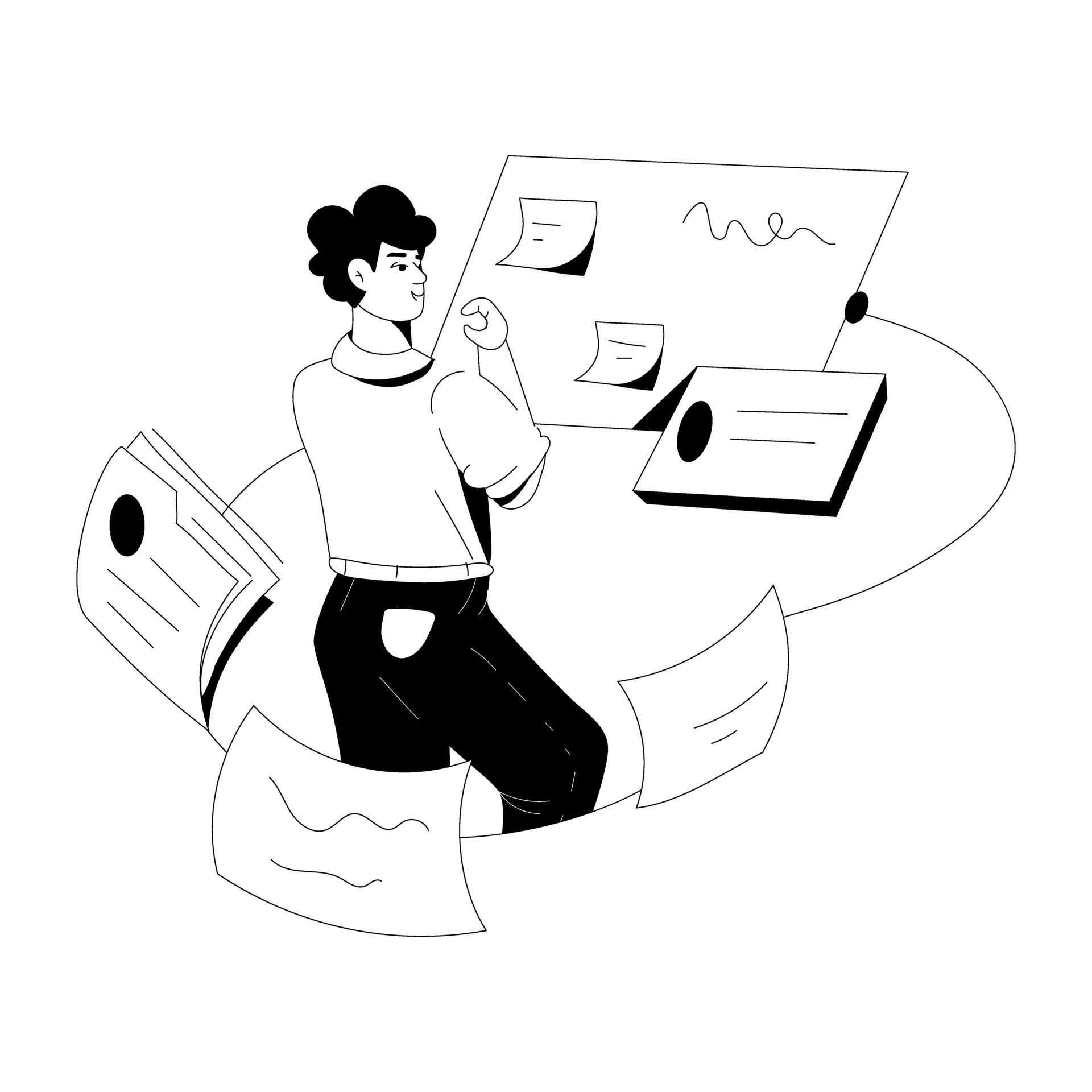 Trendy task planning 26528985 vector art at vecteezy