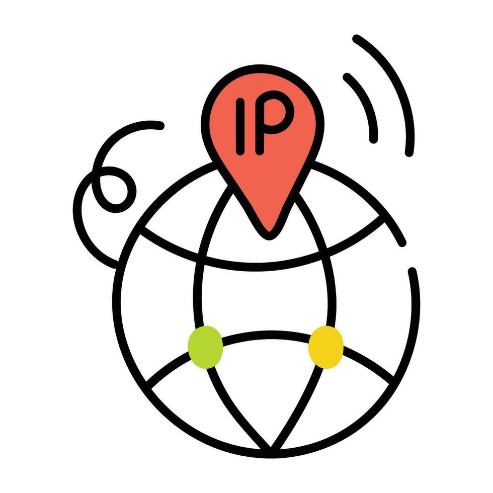 Trendy IP Address vector