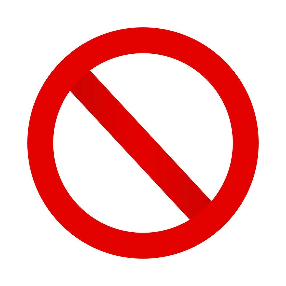 Flat design stop sign. Vector. vector