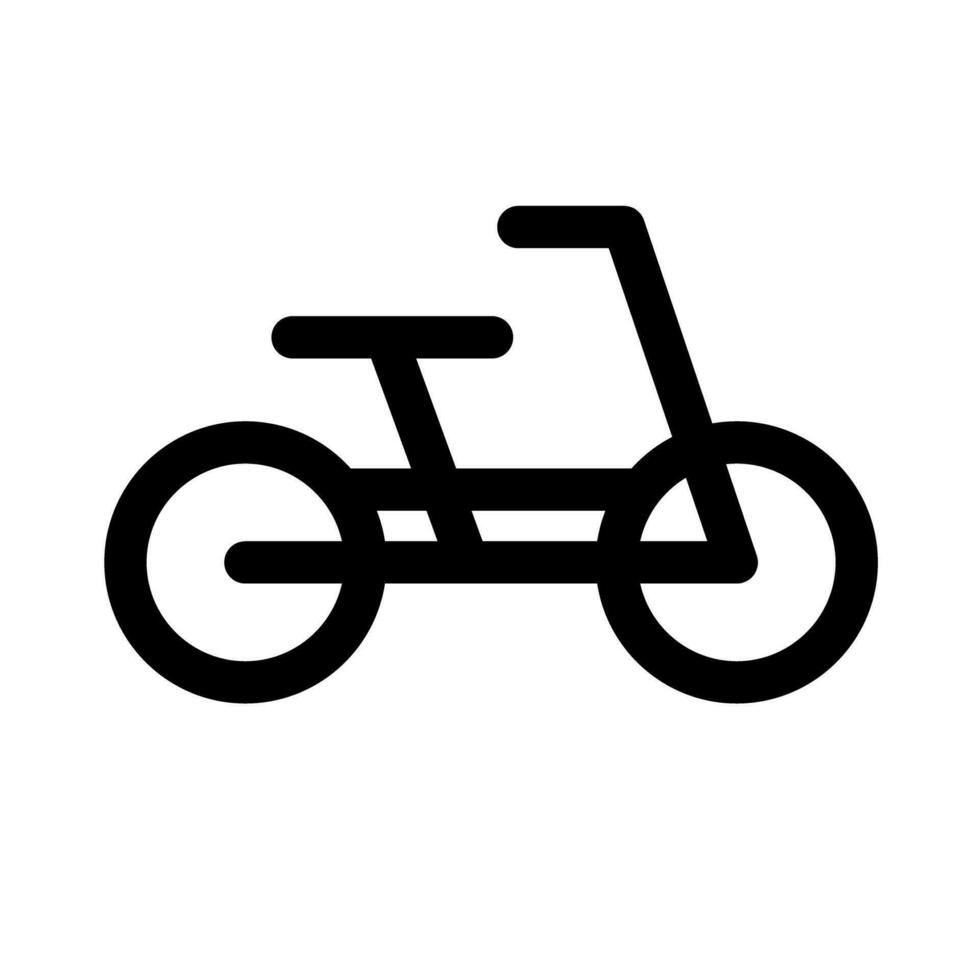 Small Bicycle Icon. Bicycle parking. Vector. vector