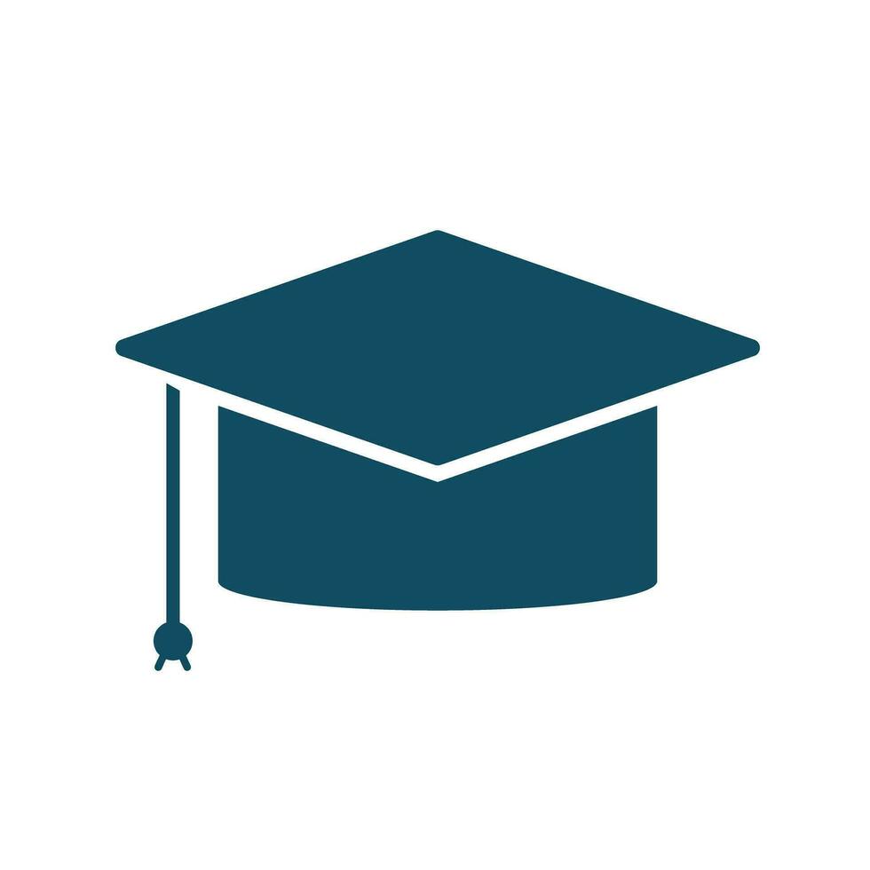 Square academic cap icon. Graduate cap icon. Vector. vector