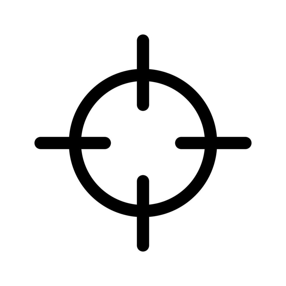 Simple AIM icon. Gun sight. Vector. vector