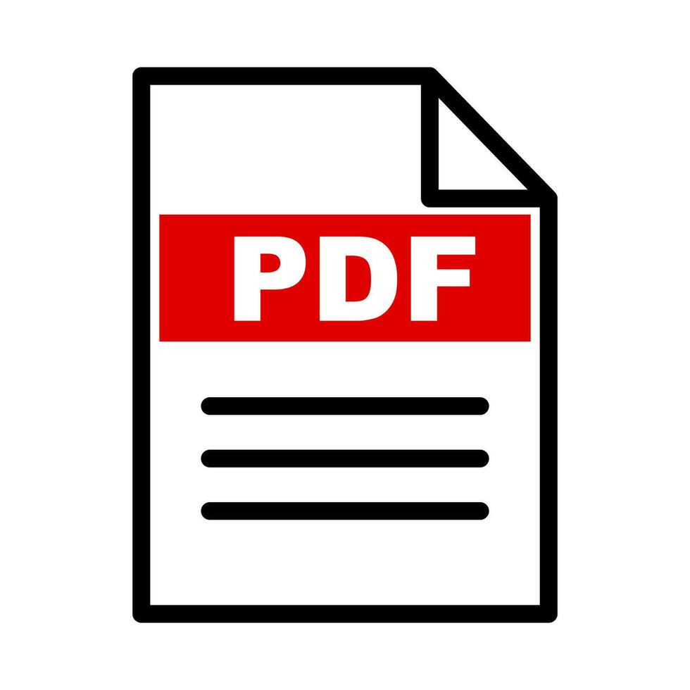 Electronic document. PDF file icon. Business document. Vector. 26529499