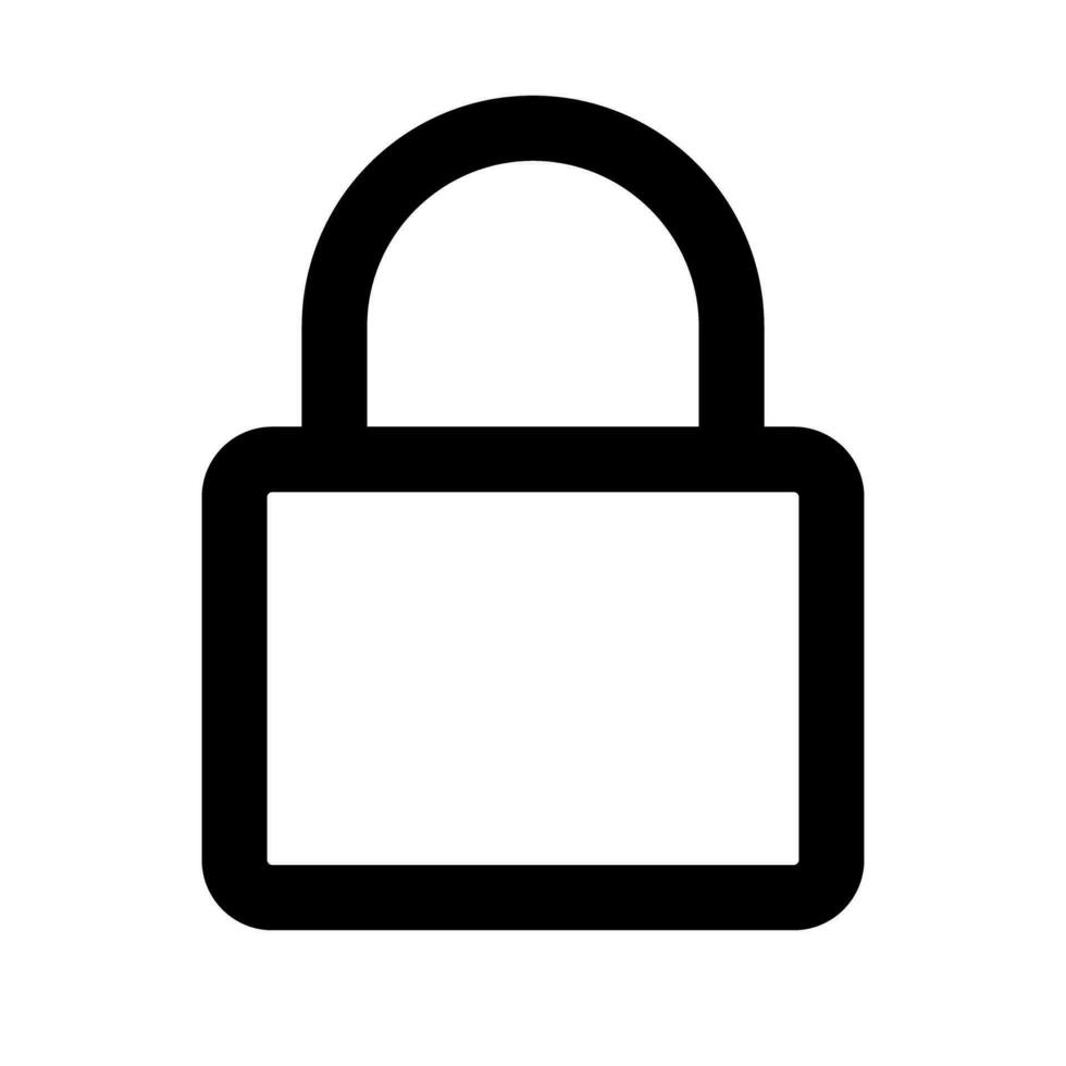 Simply padlock icon. Security. Lock. Vector. vector