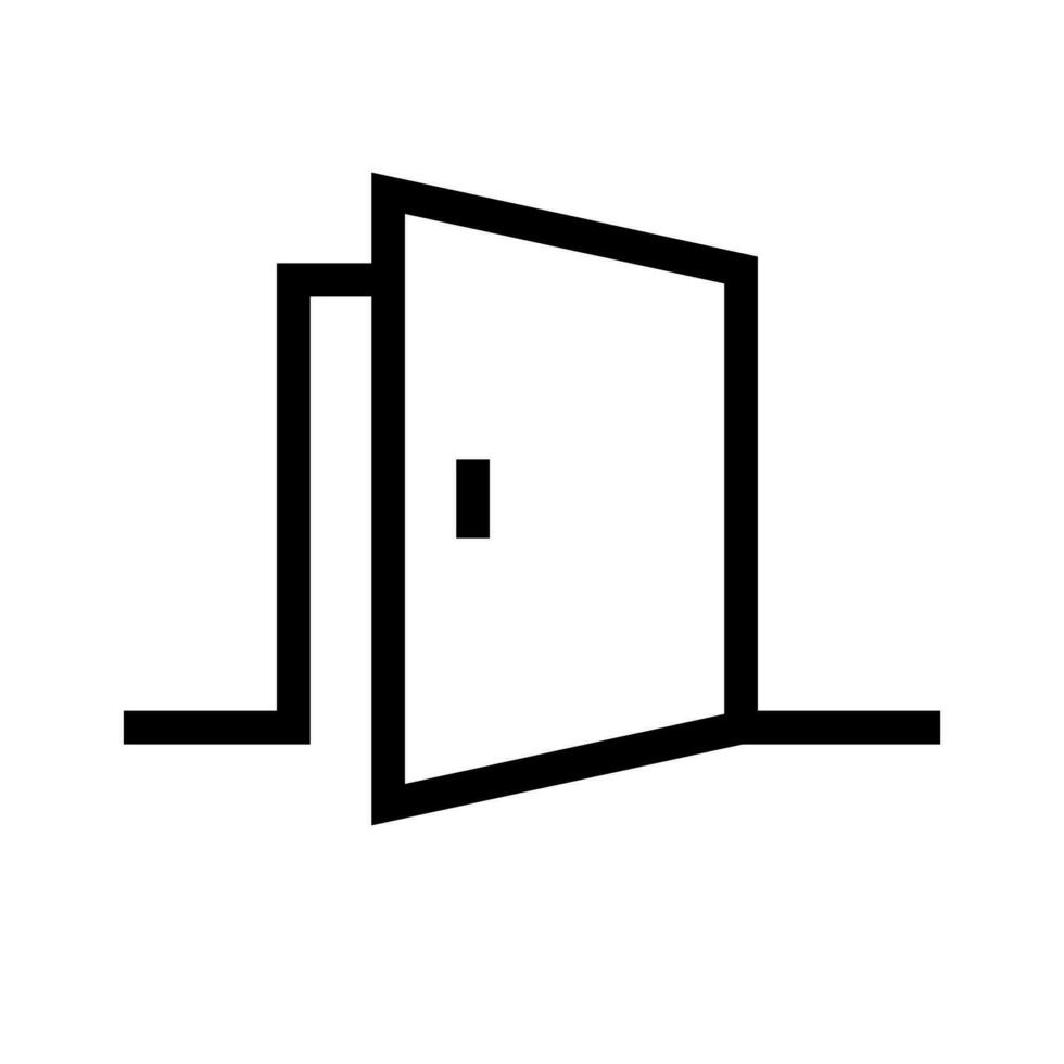 Open door icon. Entrance. Vector. vector