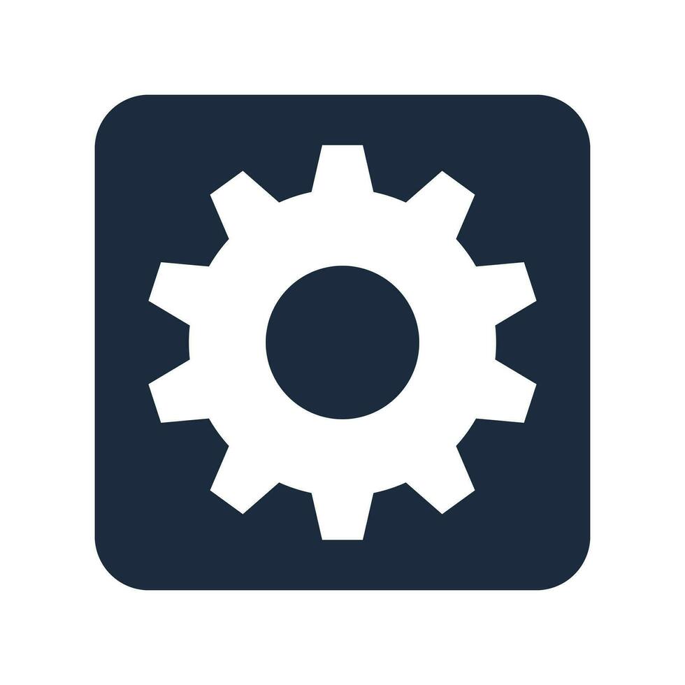 Gear button icon. Setting button. Vector. vector