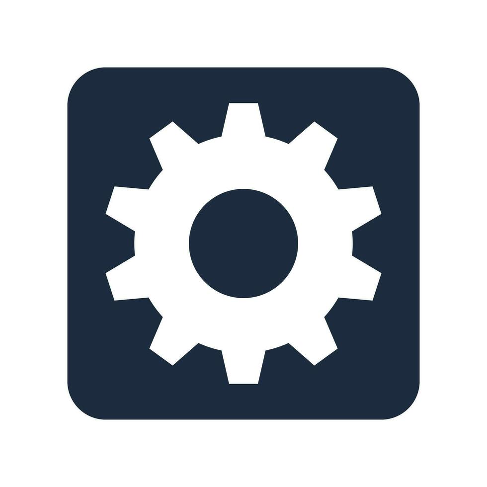 Gear button icon. Setting button. Vector. vector