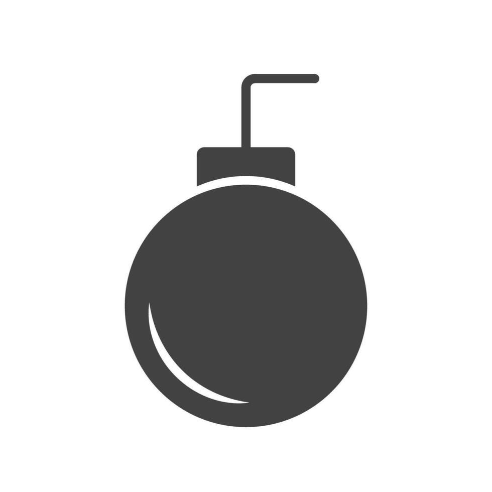 Flat design bomb icon. Vector. vector