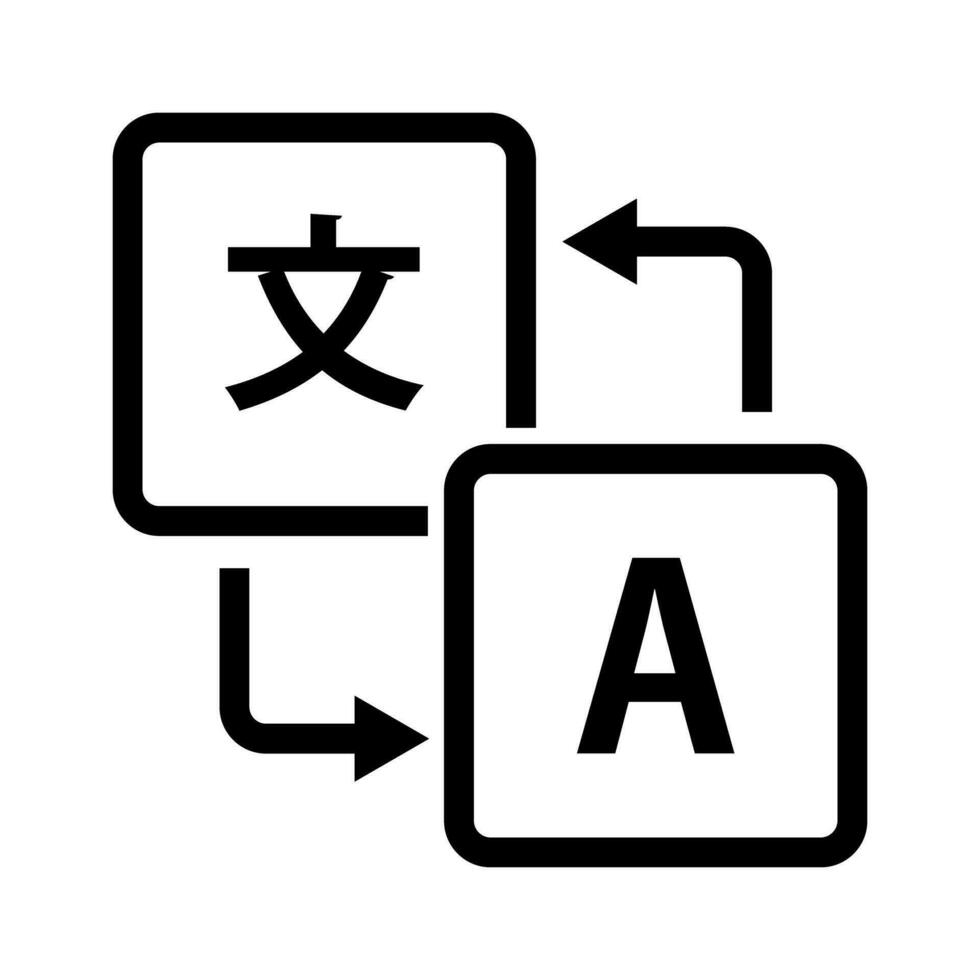 Simple translation icon. Translator. Vector. vector
