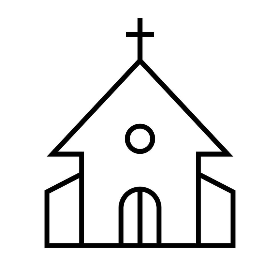 cristiano Iglesia icono. culto. vector. vector