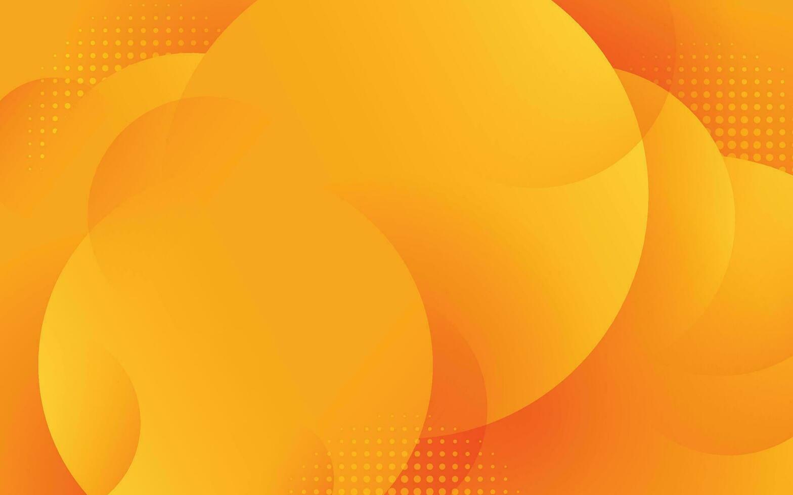 abstract orange background with circular shapes and halftone composition. vector illustration