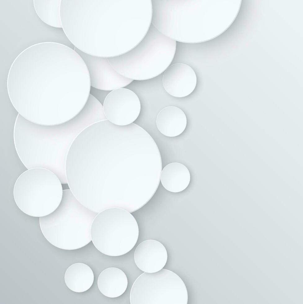 White background. Abstract circle design. Vector illustration. Eps10