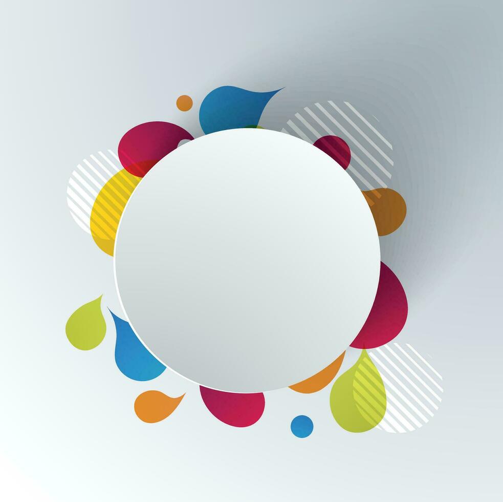 Abstract Circular Background , Colorful Abstract Circles. vector