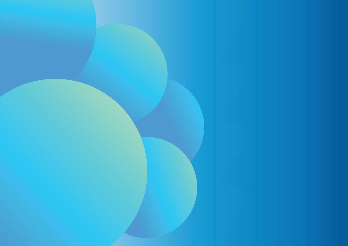 Abstract blue background with circles. Vector illustration
