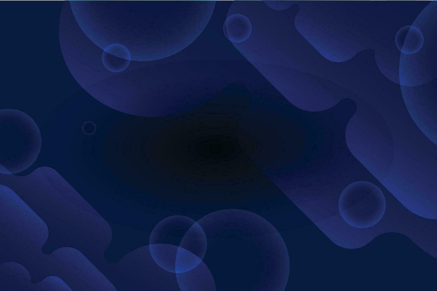 Abstract blue background with circles. Vector illustration