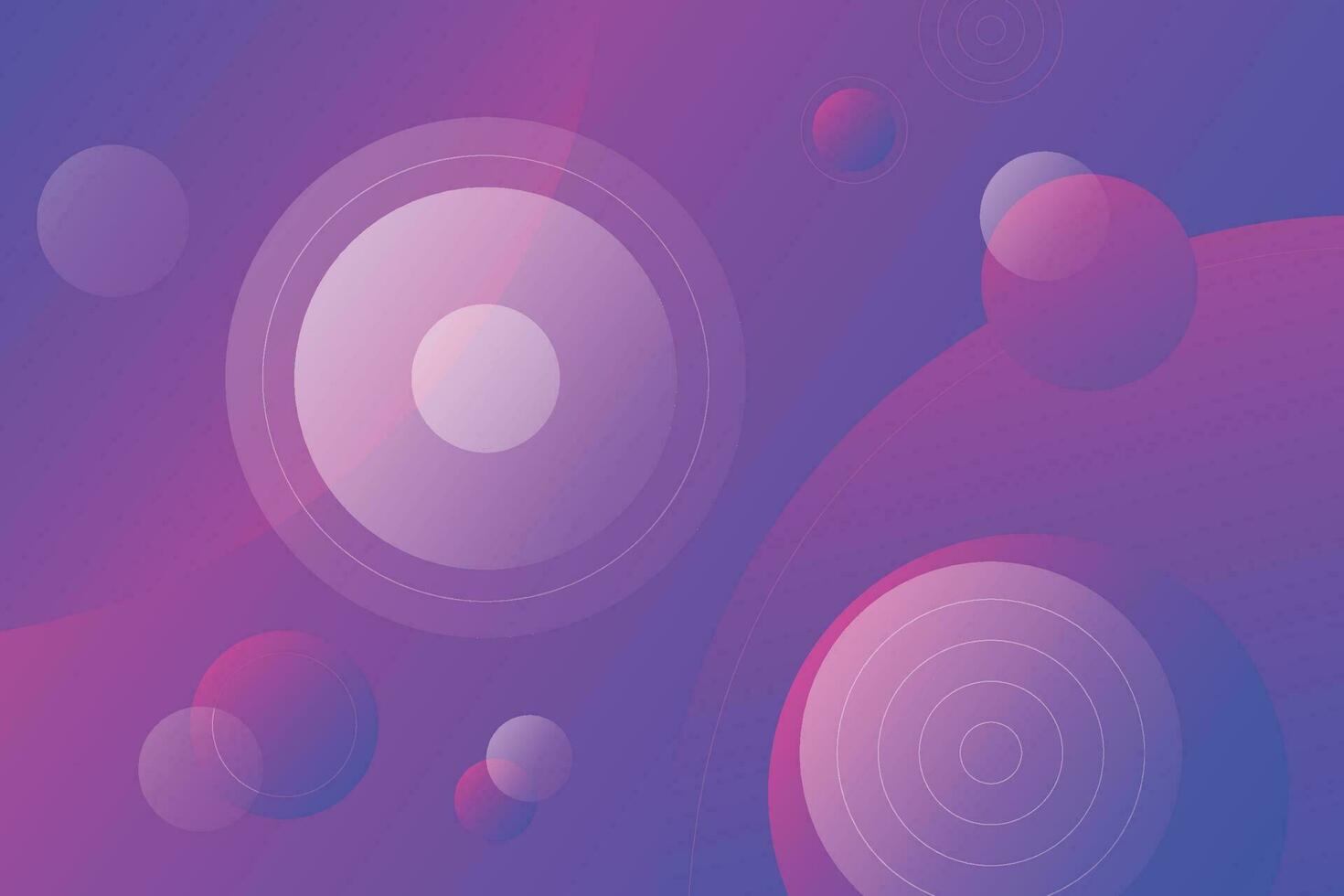 Violet Abstract Geometric Round Shape Landing Page Background. Trendy Minimalistic Motion Gradient Pattern. Futuristic Circle Element for Website Web Page. Flat Cartoon Vector Illustration