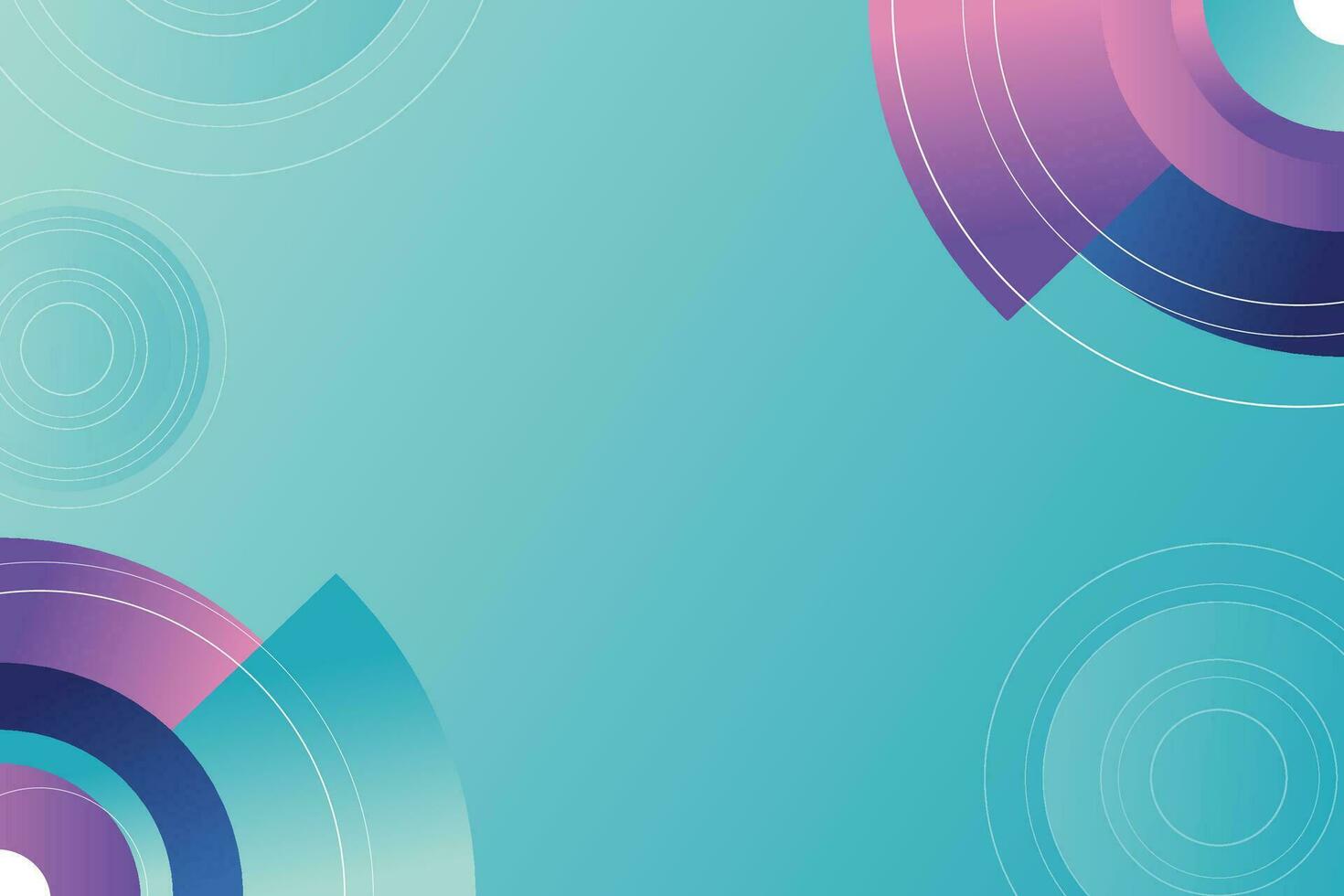 Abstract blue background with circles. Vector illustration