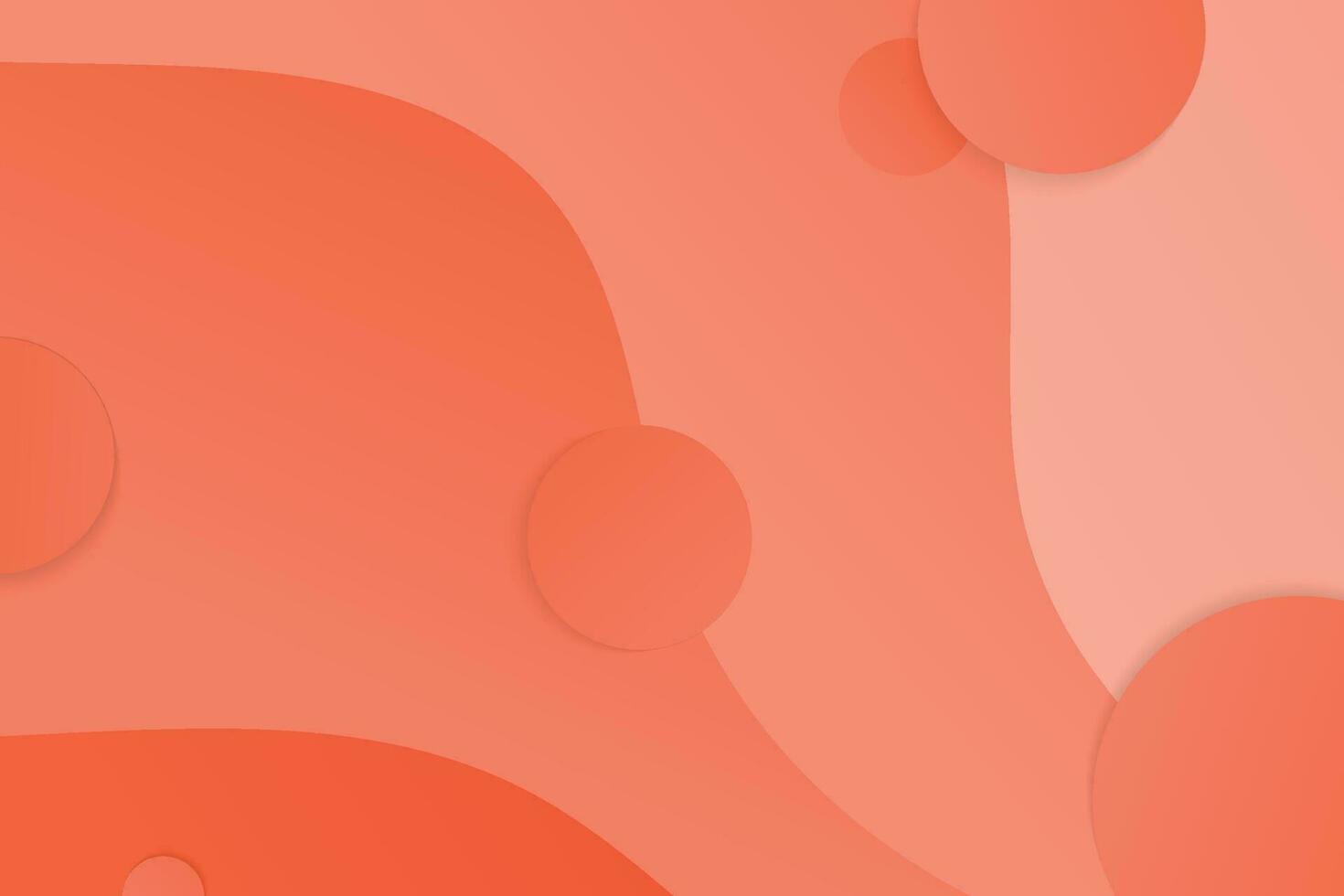 Abstract modern yellow and orange gradient circles layers background with halftone dots decoration and shadow. Modern 3d style circle layer vector. Suit for poster, cover, banner, flyer, brochure vector