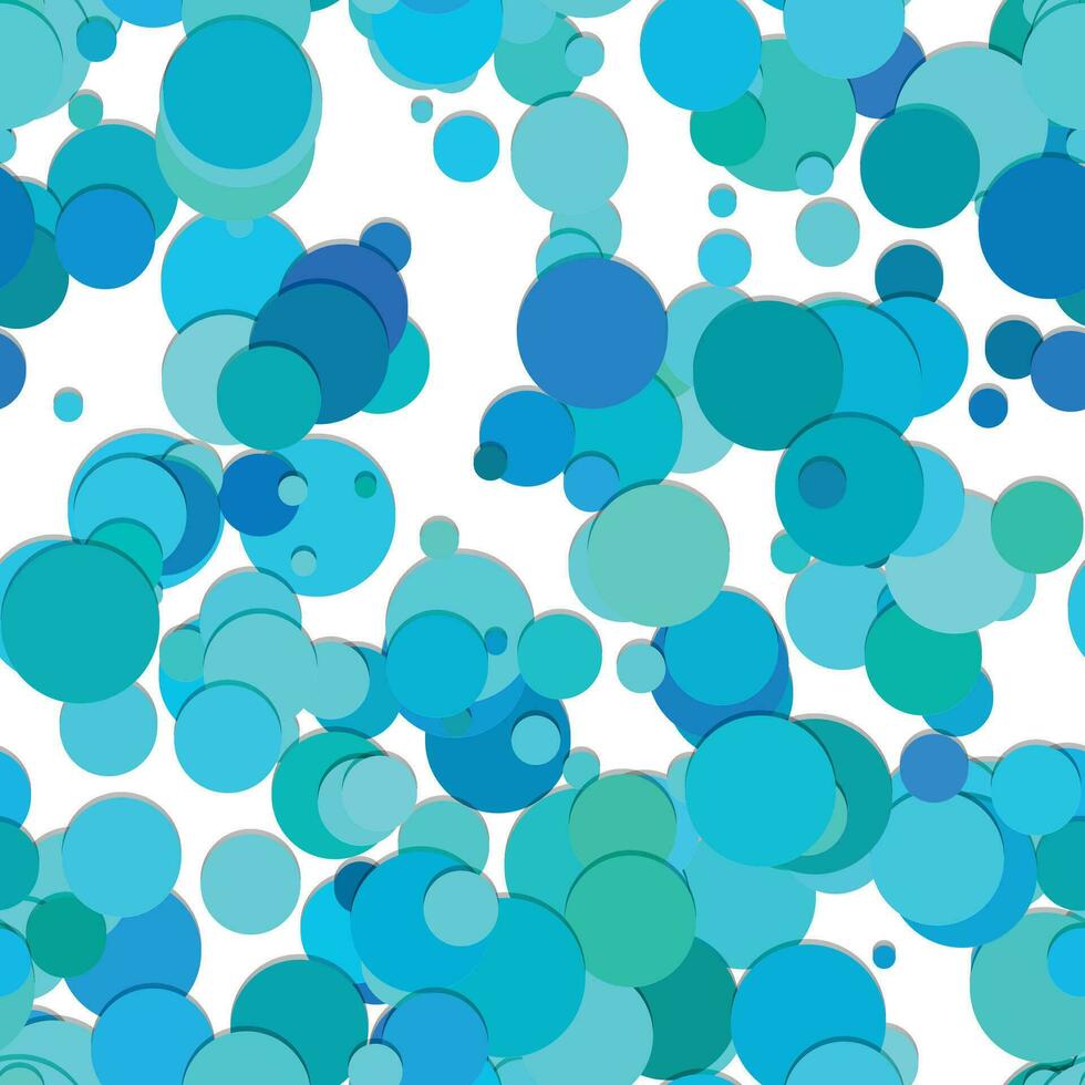 Abstract blue background with circles. Vector illustration