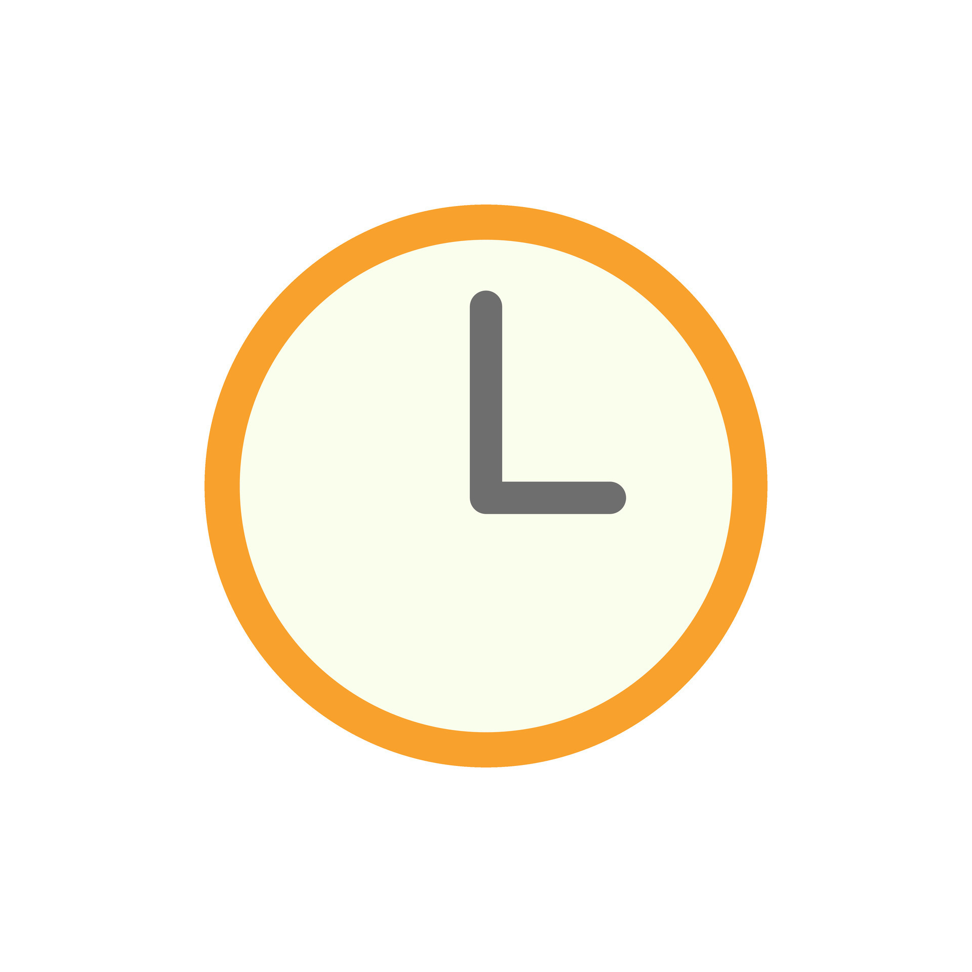 Orange clock icon. Timer and reminder. Vector. 26529751 Vector Art at