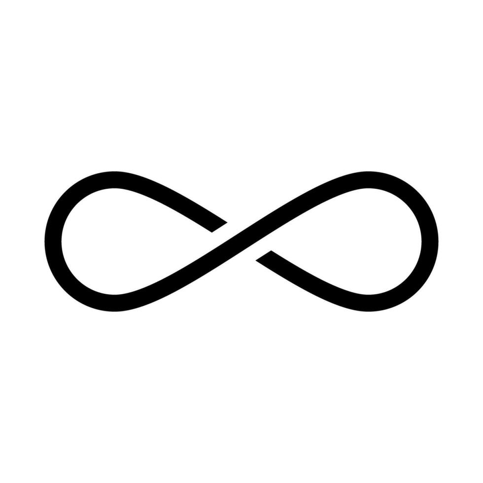 INFINITY - INFINITE サイン Infinite sign. Unlimited or infinity loop sign. Vector