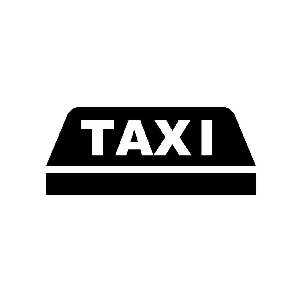 Taxi coche techo signo. vector. vector