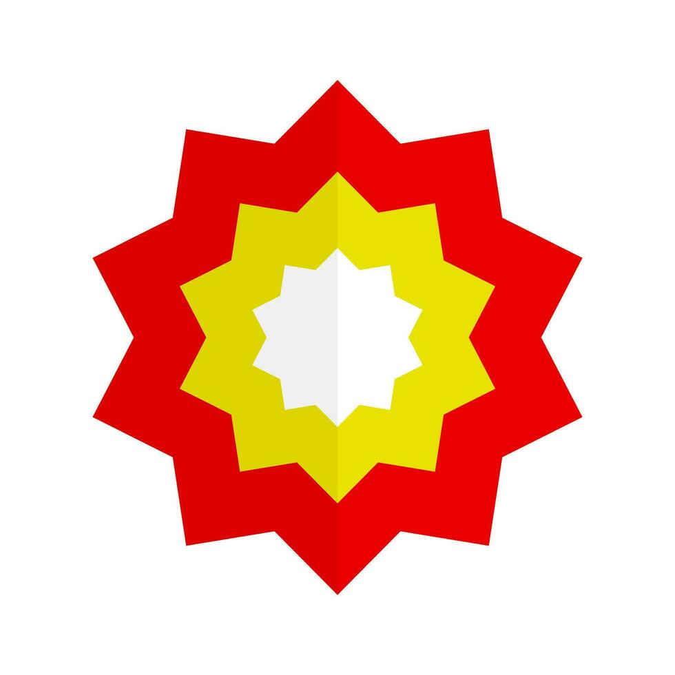 Fierce explosion effect icon. Vector. vector