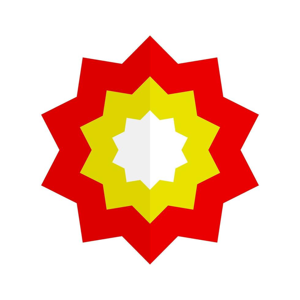 Fierce explosion effect icon. Vector. vector