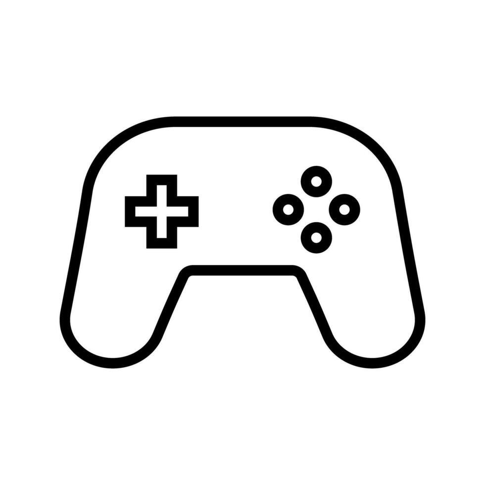Simple game controller icon. Vector. vector