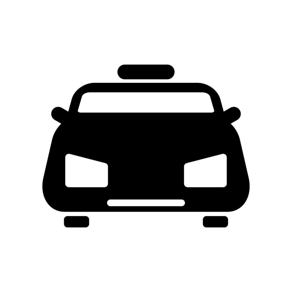 Cab silhouette icon. Cab ride information. Vector. vector