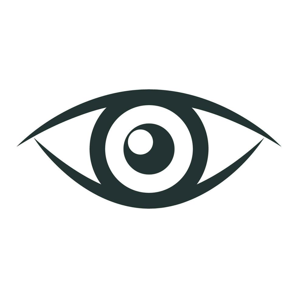 Gazing eye icon. Gaze. Vector. vector