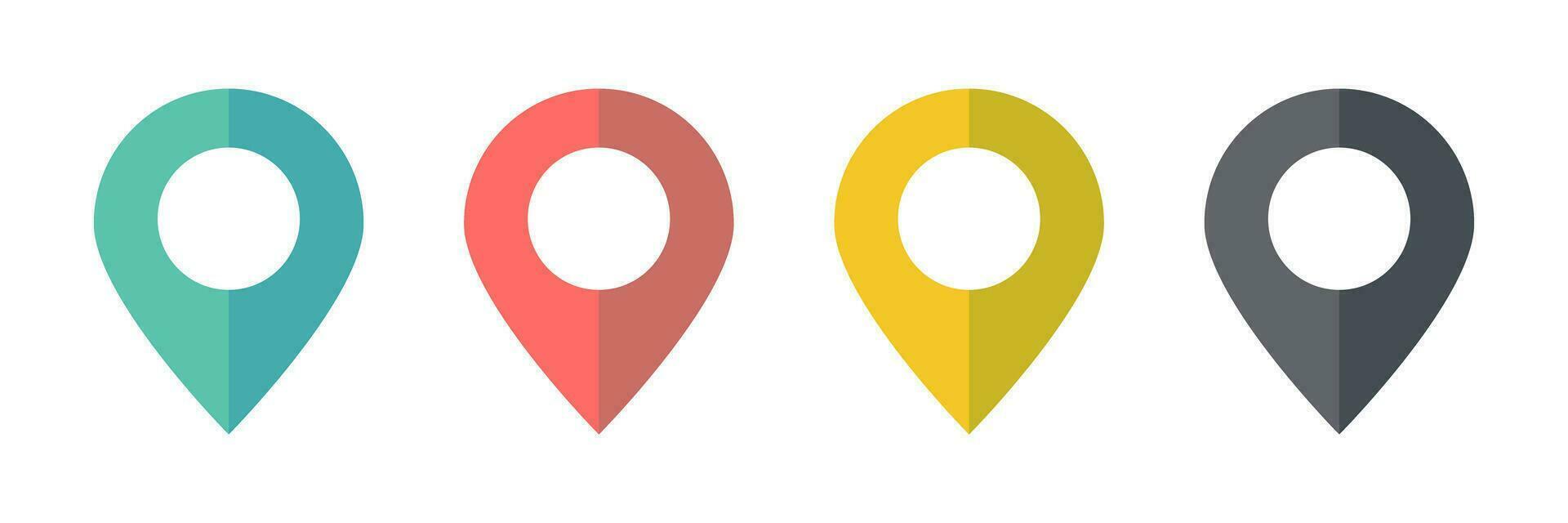 Map pin icon set. Vector. 26529978 Vector Art at Vecteezy