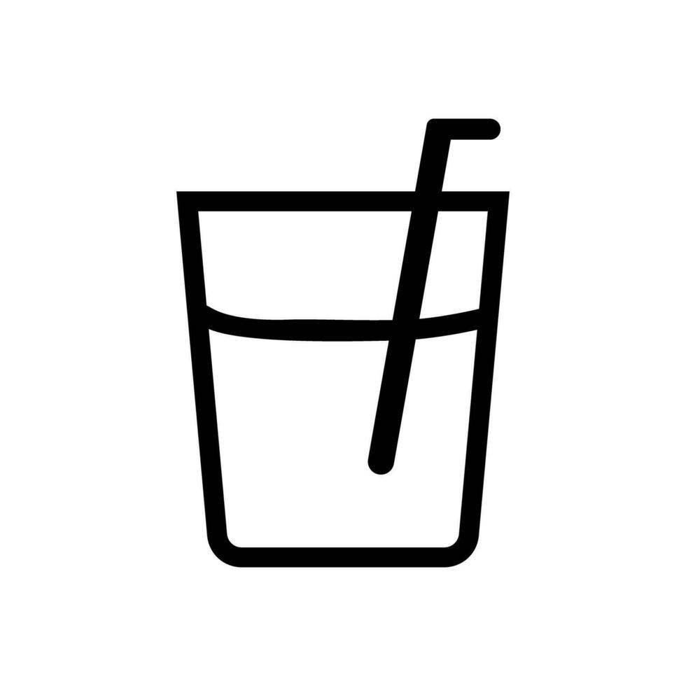 Drinking cup and straw icon. Vector. 26530008 Vector Art at Vecteezy
