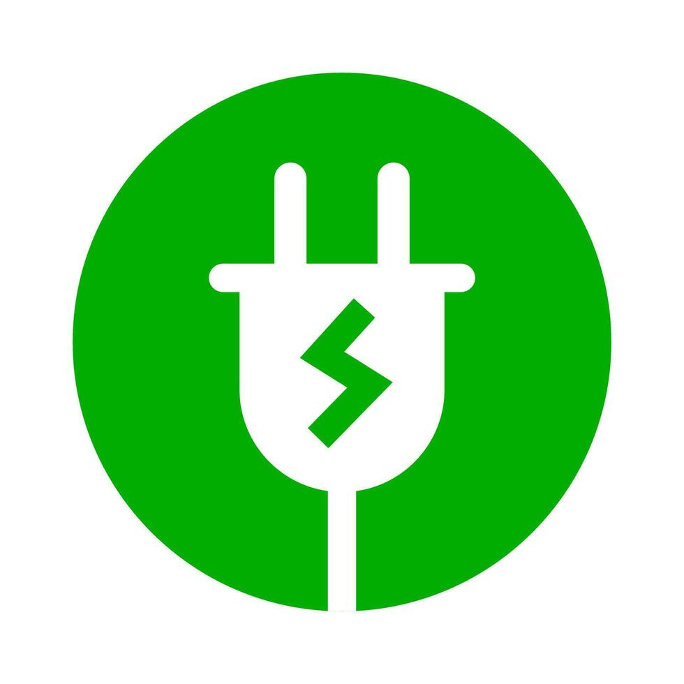 Charging icon. Charging at the outlet icon. Power plug. Vector. vector