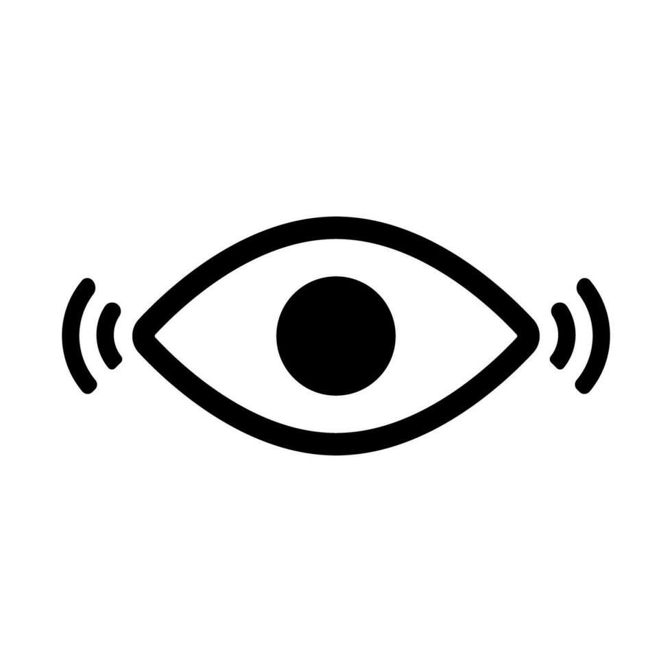 Sensing eye icon. Sense. Vector. vector