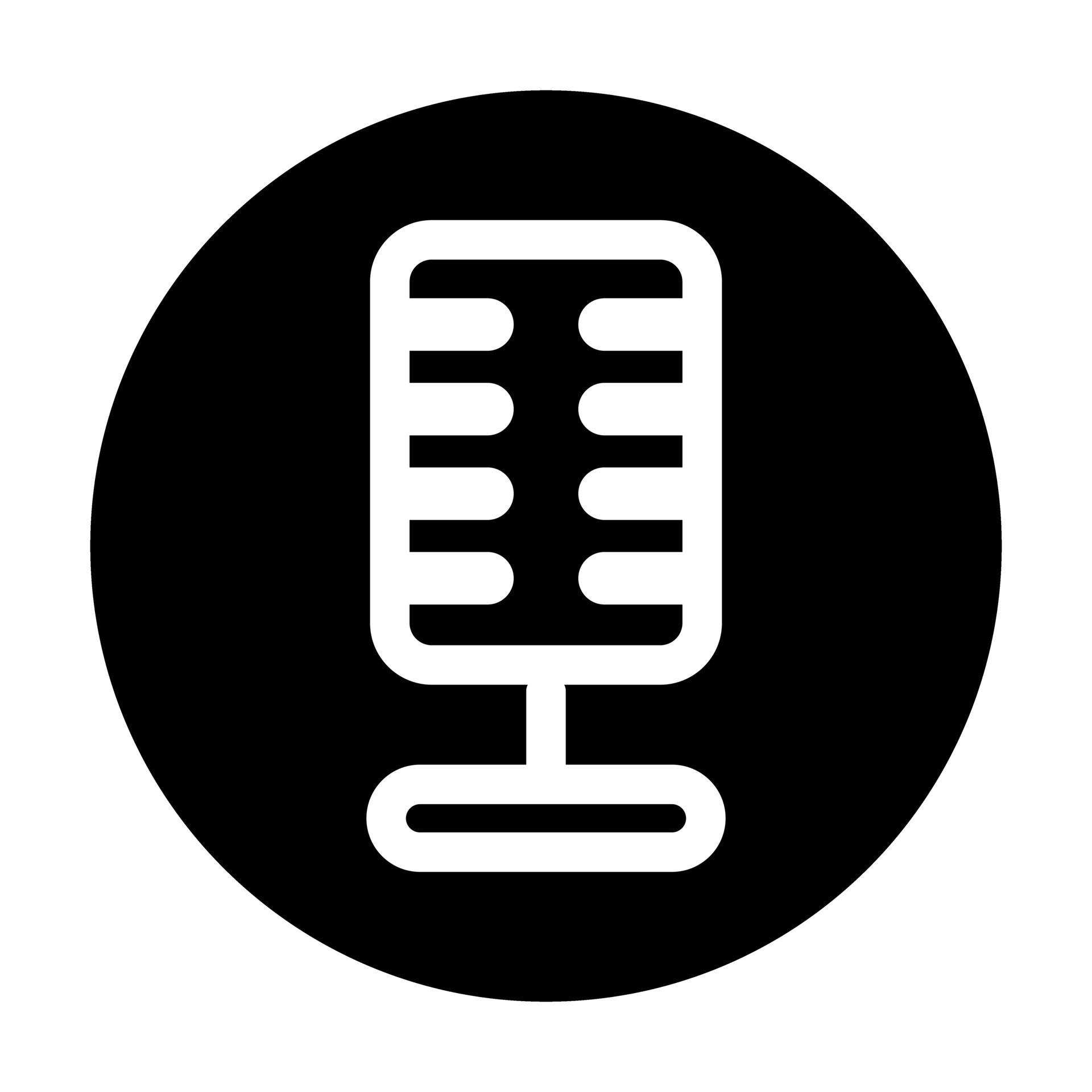 Round microphone button icon. Vector. 26530151 Vector Art at Vecteezy