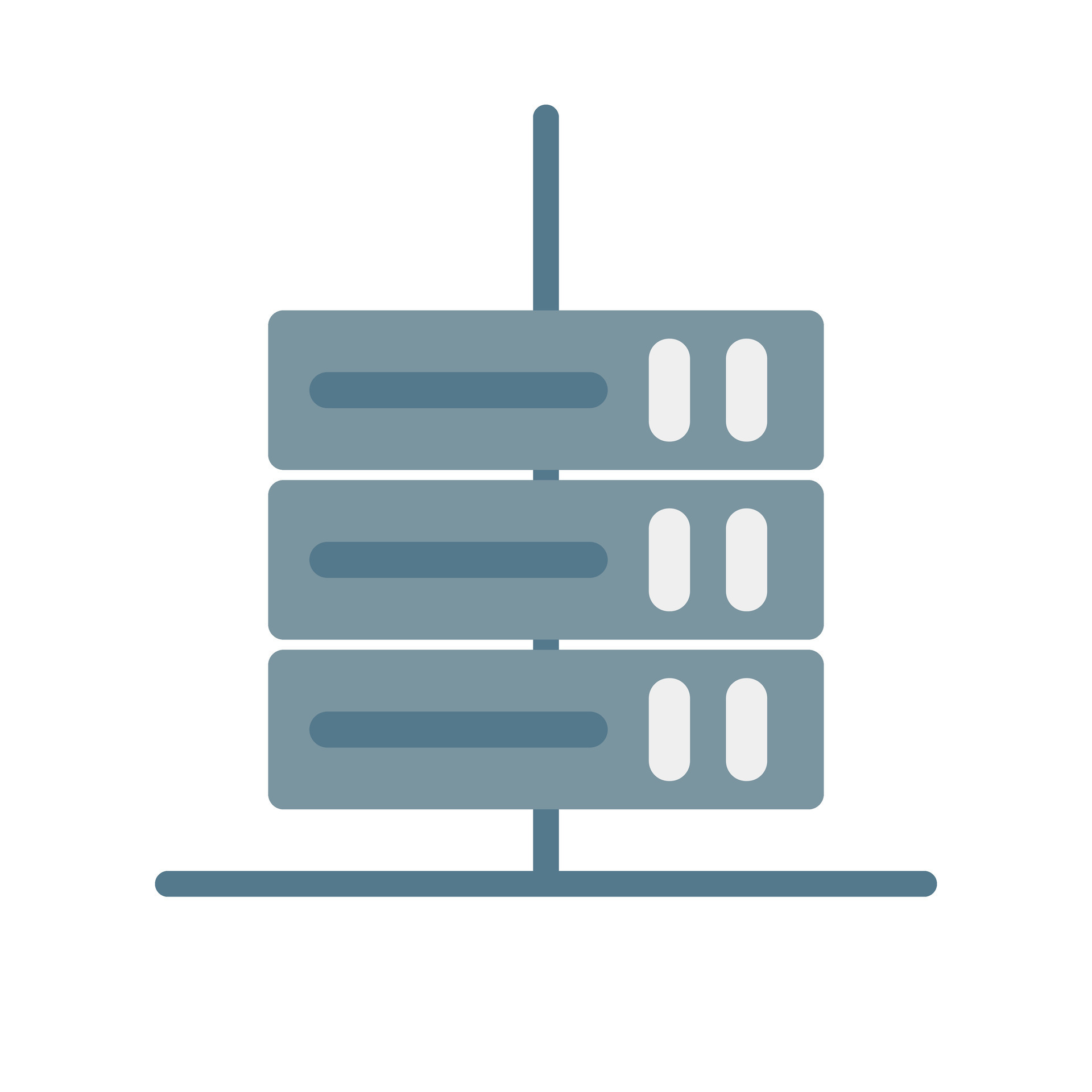 Server icon connected to the network. Vector. 26530187 Vector Art at ...