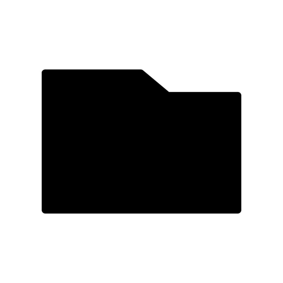 Folder silhouette icon. Saving documents. Vector. vector