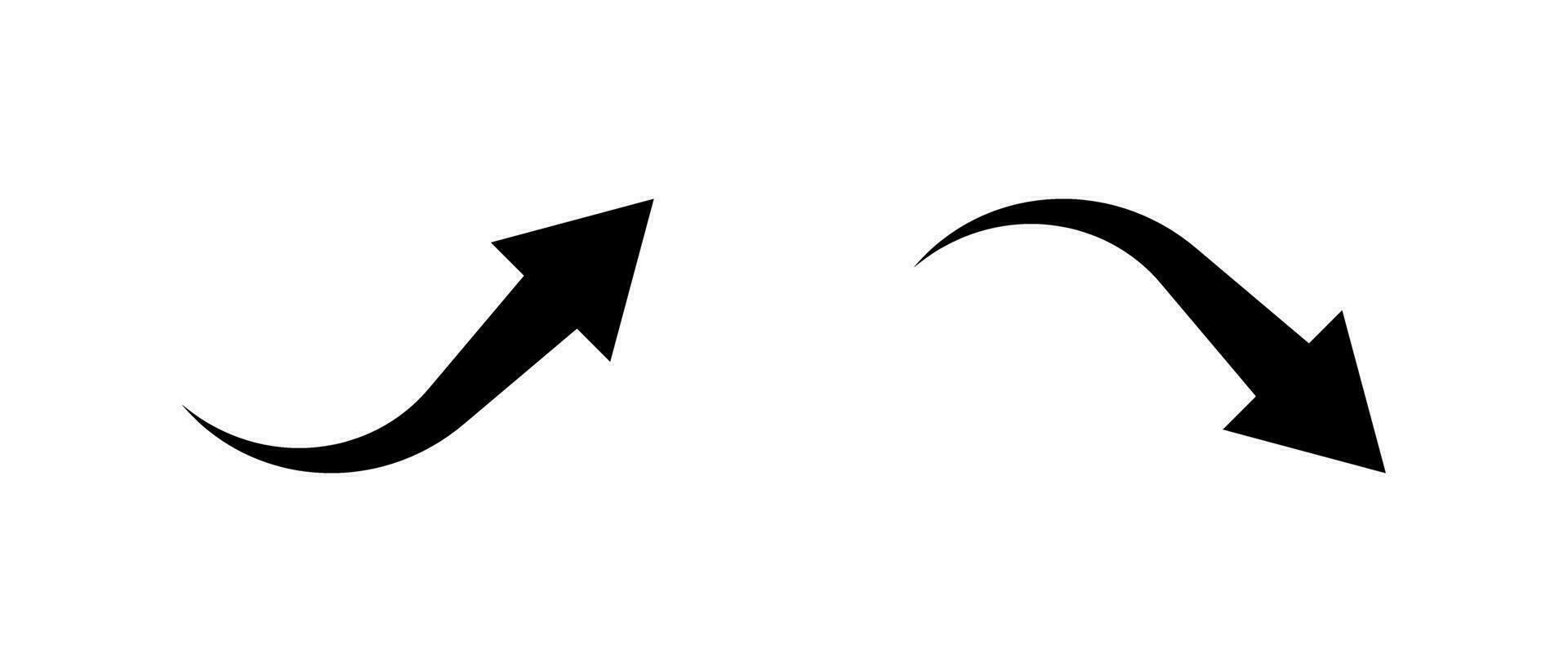 Up and Down Trend Arrows. Vector. vector