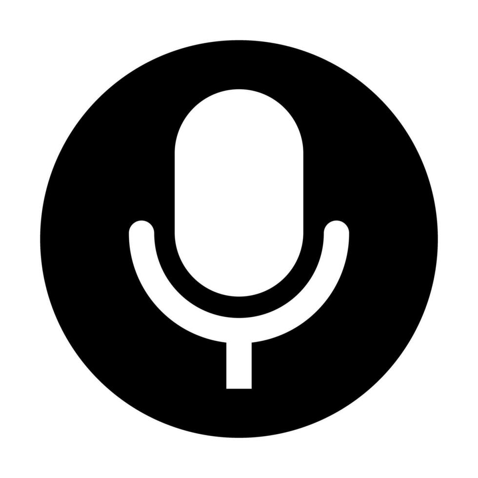 Voice button icon. Microphone button. Vector. vector