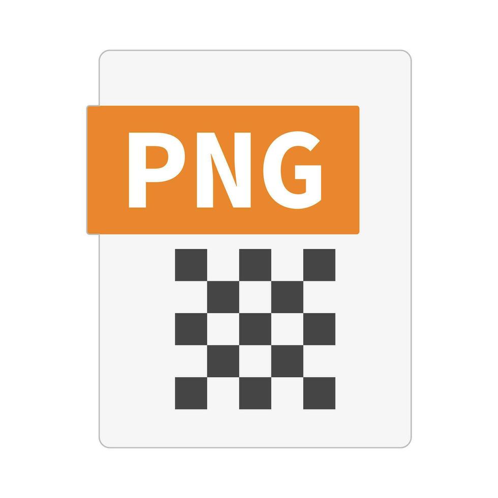 Modern PNG data file icon. Transparent data file. Vector. vector