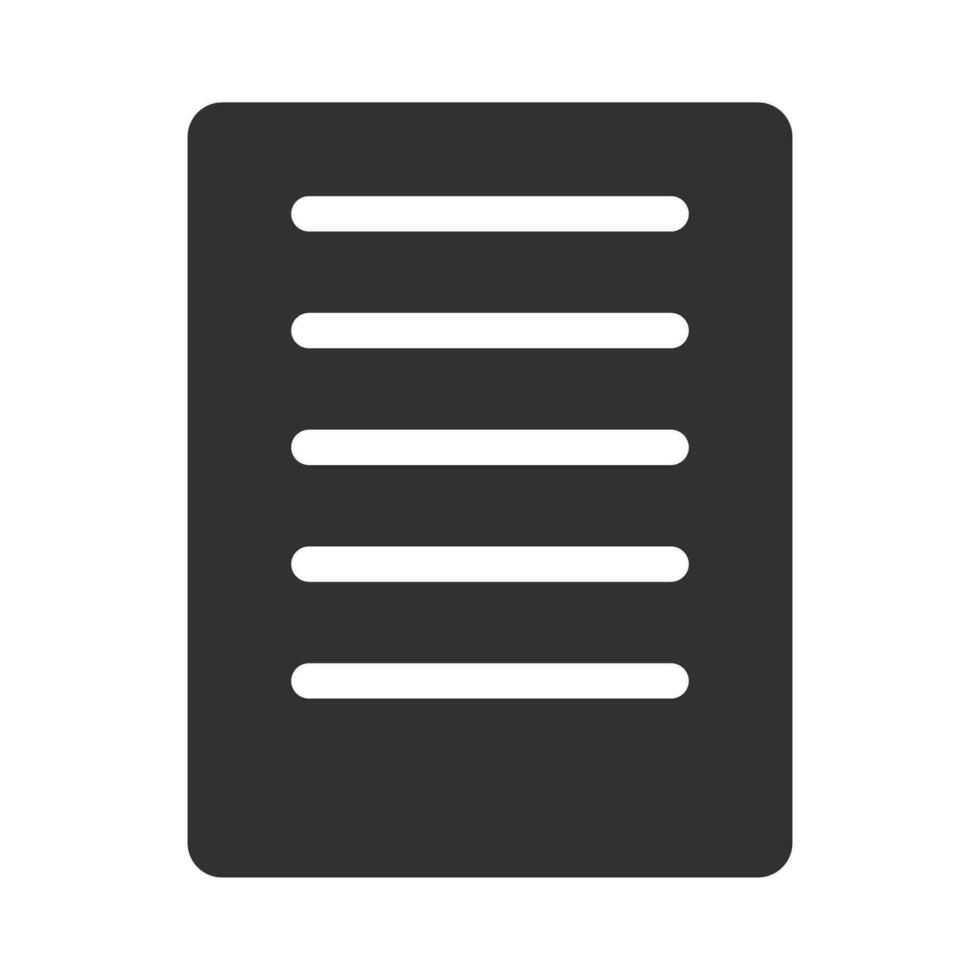 Computer file silhouette icon. Vector. vector