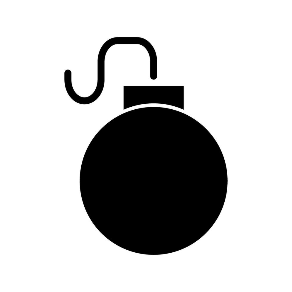 Bomb and explosive silhouette icon. Vector. vector