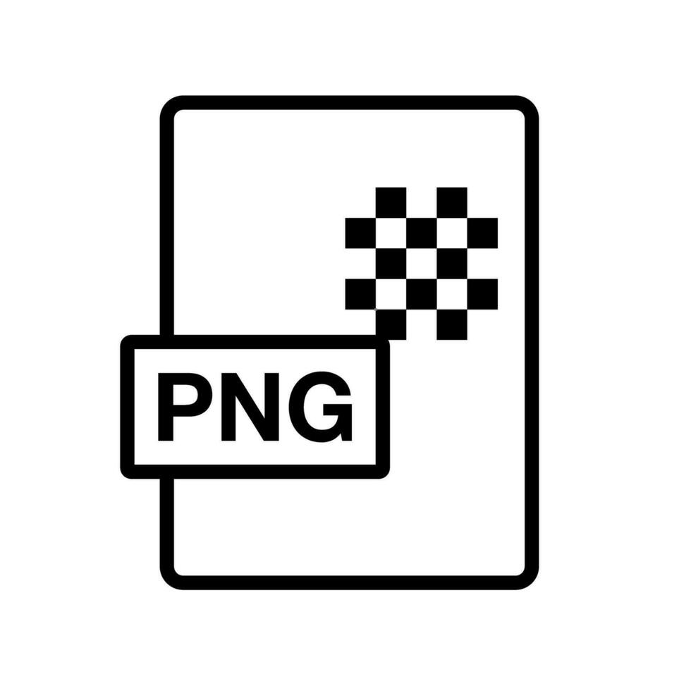 Simple PNG file icon. PNG data file. Vector. vector