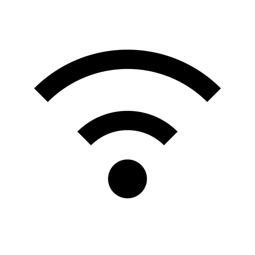 Wi-Fi radio wave icon. Internet communication icon. Vector. vector